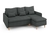 Угловой диван-кровать Enkel (правый) темно-серый