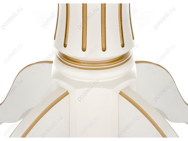 Стол Павия молочный с золотой патиной (Арт. 308810)
