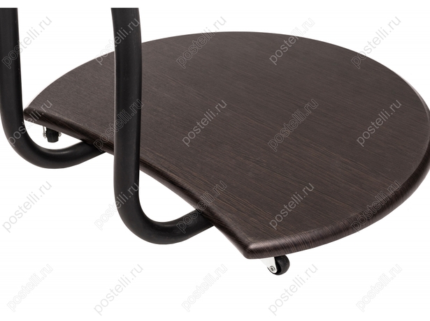 Журнальный столик Андромеда черный матовый/орех (Арт. 368674) столешница