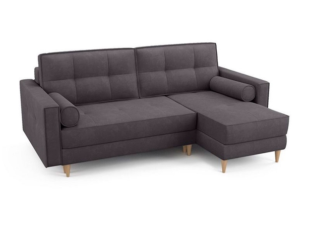 Угловой диван-кровать Flott (правый) темно-серый