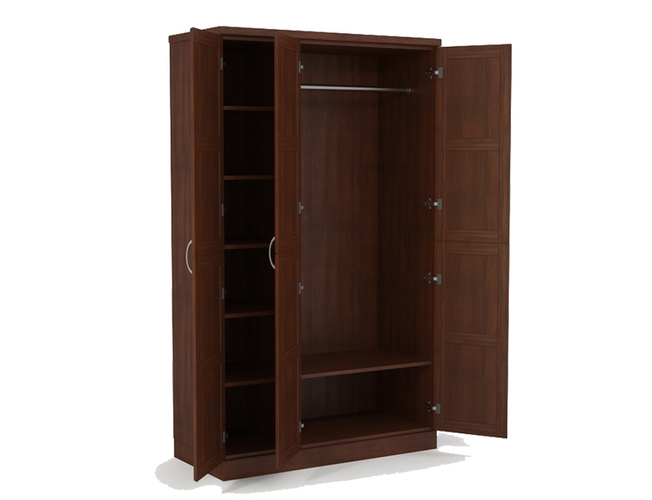 Купить шкаф распашной из массива 3-х створчатый Варна орех