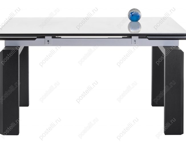 Стеклянный стол Давос венге/белый (Арт 462082)