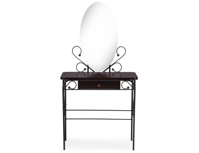 Туалетный столик Клео 3 черный/венге (Арт.446223)