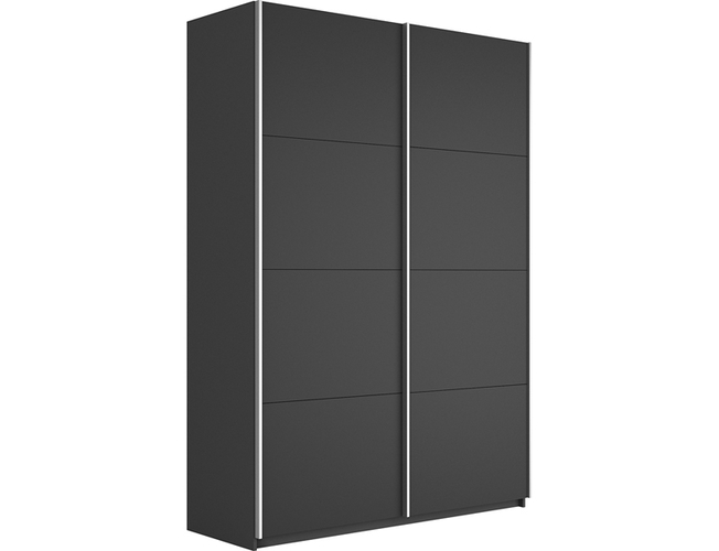 Шкаф-купе Прайм Люкс 2-х дверный (ЛДСП), Серый диамант