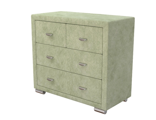 Комод из ткани Orma Soft 2 4 ящика Лофти Олива