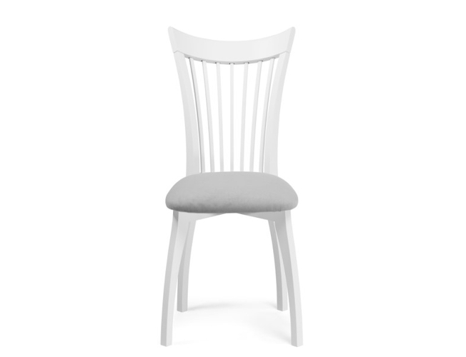 Деревянный стул Лидиос серый велюр/белый (Арт.515979)
