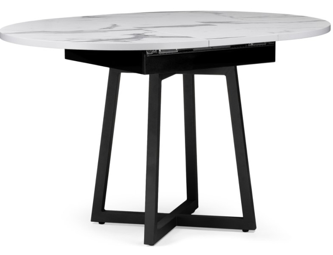 Деревянный стол Регна черный/белый (Арт.504217)