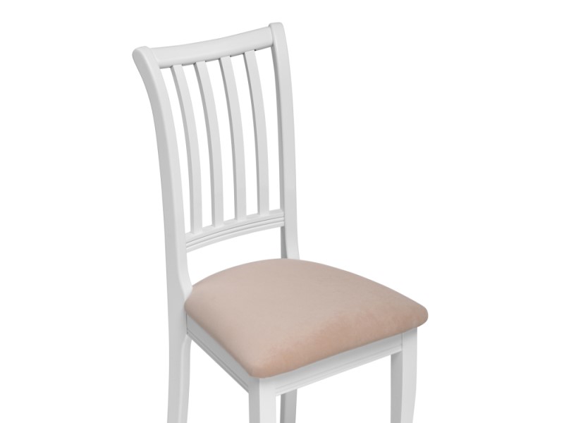 Деревянный стул Фрезино бежевый велюр/белый (Арт.515973)